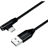 LogiLink Cble usb 2.0, usb-a - usb-c mle, 0,3 m, noir