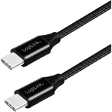 LogiLink Cble usb 2.0, usb-c - usb-c mle, 0,3 m, noir