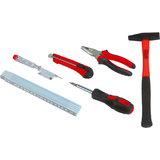 BRDER mannesmann Sac avec kit d'outils 7 pices, noir/rouge