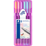 STAEDTLER fineliner triplus pastel, tui de 6