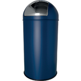 helit poubelle en mtal "the dome", 30 litres, bleu