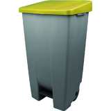 helit poubelle  pdale "the step chief", 120 litres, jaune