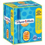 Paper:Mate stylo  bille InkJoy 100, value pack, bleu