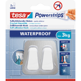 tesa powerstrips Crochet duo WATERPROOF, mtal/plastique