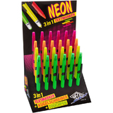 WEDO stylet 3-en-1 NEON, prsentoir de 24