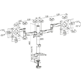 LogiLink bras support pour cran TFT/LCD, 2 crans