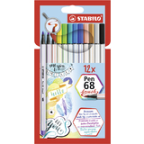 STABILO feutre pinceau pen 68 brush, tui en carton de 12