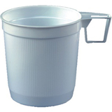 STARPAK tasse de caf en plastique, 0,25 l, blanc, 40 pices