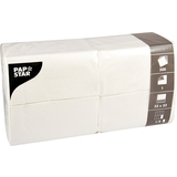 PAPSTAR serviettes Bistro, 330 x 330 mm, 1 couche, blanc