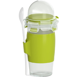 emsa mug pour yaourt CLIP & GO, avec cuillre et rcipient