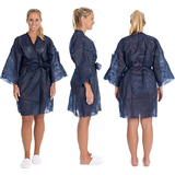 HYGOSTAR kimono jetable, en non-tiss PP, bleu