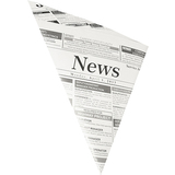 PAPSTAR cornet "Newsprint", 325 x 230 x 230 mm