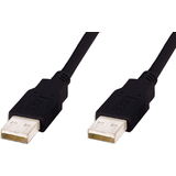 DIGITUS Cble de raccordement usb 2.0, fiches USB-A - USB-A