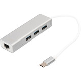 DIGITUS hub USB 3.0 super Speed, 3 ports + thernet