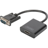 DIGITUS convertisseur VGA - hdmi + Audio, noir