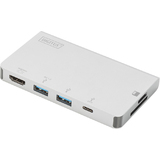 DIGITUS adaptateur multiport usb 3.0, 6 ports, argent