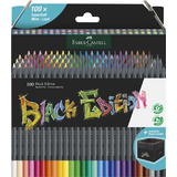 FABER-CASTELL crayon de couleur Black Edition, tui de 100