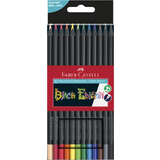 FABER-CASTELL crayon de couleur Black Edition, tui de 12