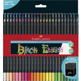 FABER-CASTELL crayon de couleur Black Edition, tui de 50