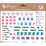 AVERY sticker tendance zdesign LETTERING, jours + mois