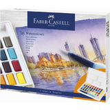 FABER-CASTELL peinture aquarelle en godets, tui de 36