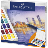 FABER-CASTELL peinture aquarelle en godets, tui de 48