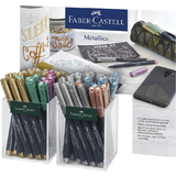 FABER-CASTELL marqueur Metallic, set de 2 pots