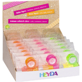 HEYDA mini ruban adhsif dco "Accents fluo", prsentoir