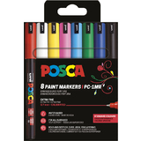 POSCA marqueur  pigment PC1MR, pochette de 8, assorti
