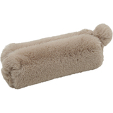 WEDO trousse "FLUFFY", en peluche, marron clair