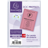 EXACOMPTA etui de poche, PVC, 3 volets, 0,20 mm, 75 x 107 mm