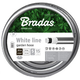 Bradas tuyau d'arrosage white LINE, 1/2", argent/blanc, 20 m