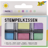 folia tampon encreur set "Pastel", 6 couleurs assorties