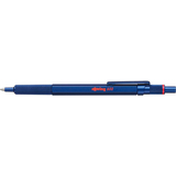 rotring stylo  bille rtractable 600, bleu mtallique