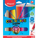 Maped crayon de couleur COLOR'PEPS STRONG, tui carton de 24