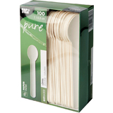 PAPSTAR Cuillre en papier "pure", longueur: 155 mm, blanc