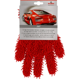 NIGRIN gant de lavage avec doigts Performance, rouge