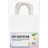 folia sac en papier kraft, 125 x 50 x 150 mm, blanc