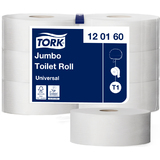 TORK papier toilette grand rouleau Jumbo, 1 couche, blanc