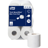 TORK papier toilette grand rouleau smartone Mini, blanc