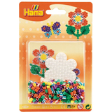 hama perles  repasser midi "Perles  rayures - Fleur"