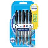 Paper:Mate stylo  bille FlexGrip Ultra, blister de 5, noir