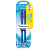 Paper:Mate stylo  bille FlexGrip Ultra, blister de 2, bleu