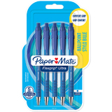 Paper:Mate stylo  bille FlexGrip Ultra, blister de 5, bleu