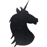 Securit ardoise SILHOUETTE "UNICORN", noir