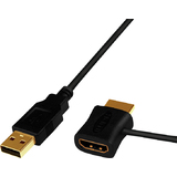 LogiLink Cble adaptateur d'alimentation HDMI, noir