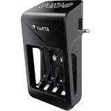 VARTA chargeur LCD plug Charger+, avec 4 piles AA