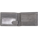 PRIDE&SOUL mini portefeuille RFID, format paysage, cuir,gris