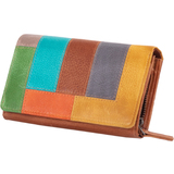 MIKA portefeuille pour dames, en cuir, multicolore