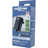 ANSMANN bloc secteur universel APS 300, 3,6 w / 3-12 V, noir